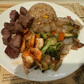 Hibachi Filet Mignon & Shrimp
